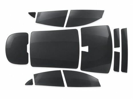 Pre-cut professional window tint film for selected car windows