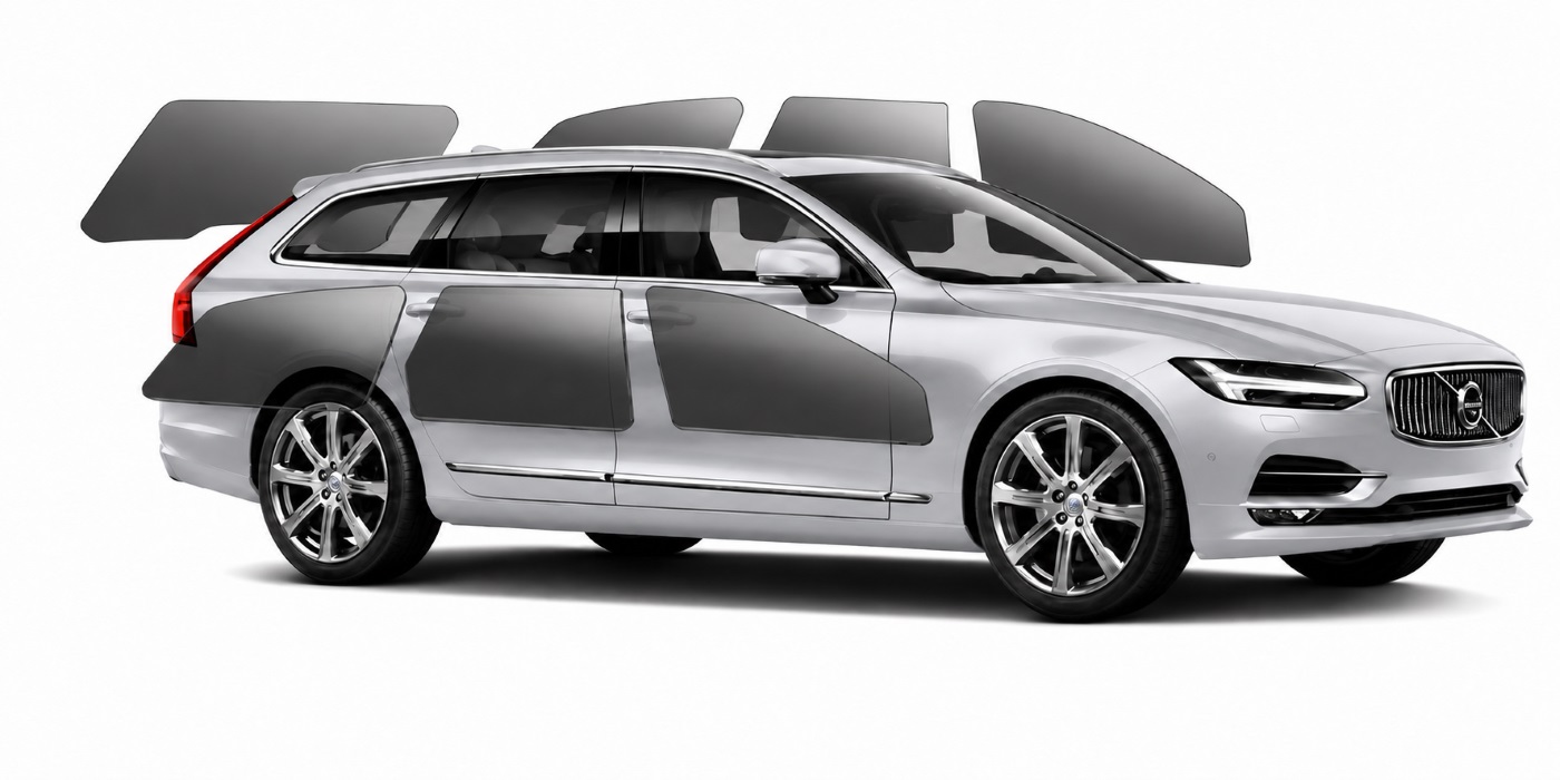 Car with removable pre-cut window film from SOYAFILM
